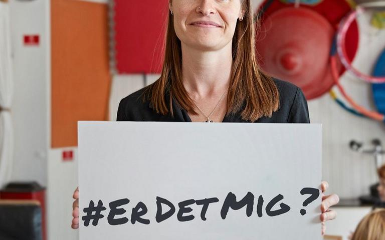 Louise Bjerg Pedersen, pædagog i Idrætsbørnehaven Hylet i København er med i #erdetmig-kampagnen