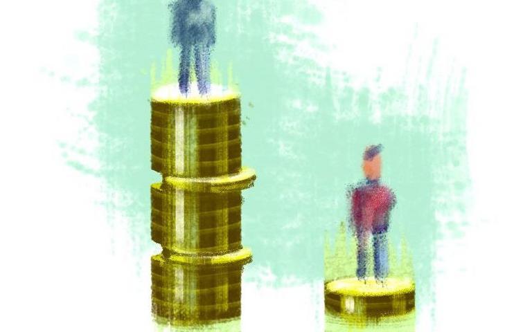 Illustration af ulighed