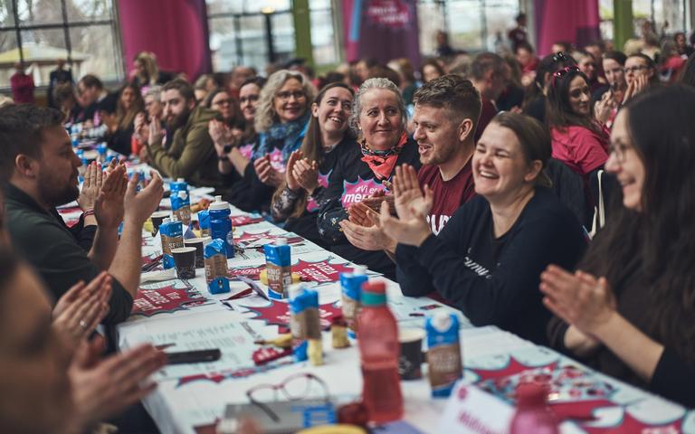 2.000 tillidsvalgte pædagoger fra hele landet var 29. marts samlet til BUPL's stormøde om opgøret med pædagogernes lønefterslæb.