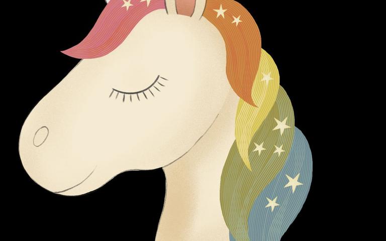 Illustration af enhjørning