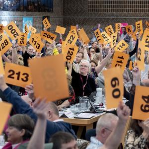 Delegerede på BUPL's kongres 2024 med stemmesedler