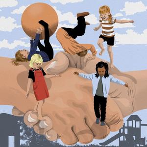 Illustration af børn i bevægelse