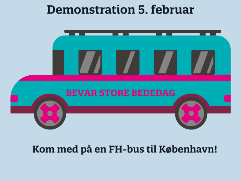 Bustransport til Bevar Store Bededag Demonstration