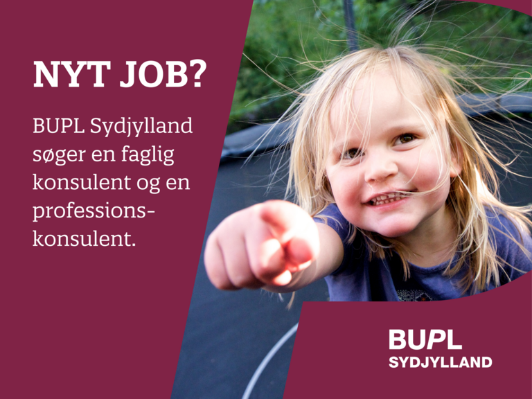 BUPL Sydjylland søger en faglig konsulent og en professionskonsulent