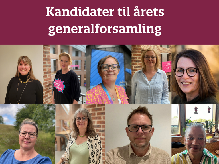 Fælles billede af kandidater