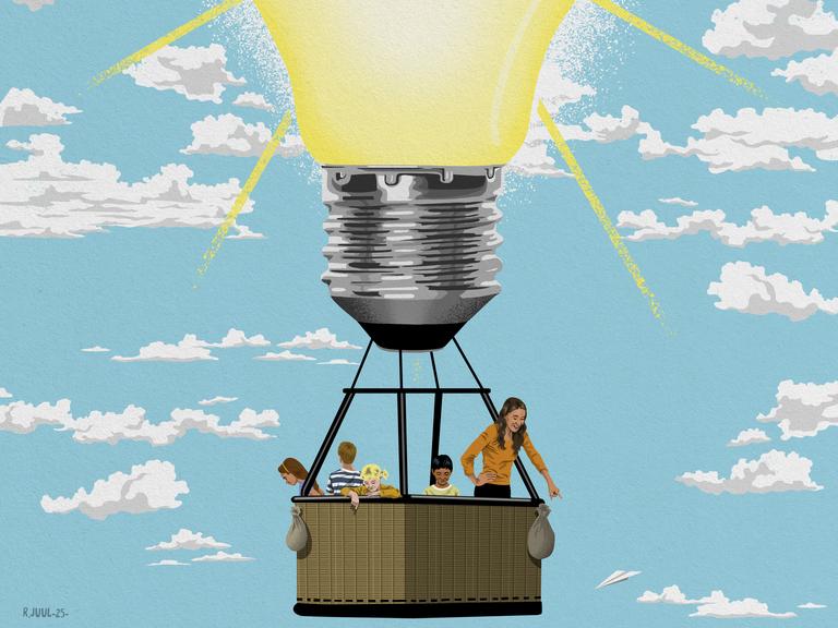 Illustration til Børn&Unges forskningstema om pædagogiske entreprenører