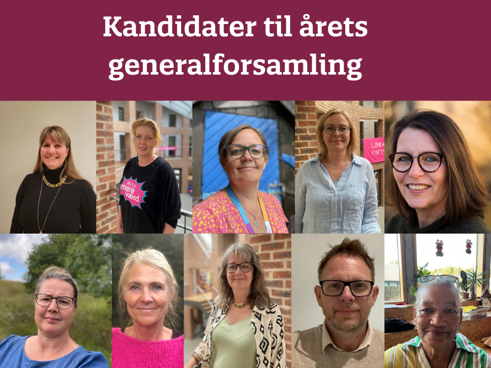 Kandidater til årets generalforsamling