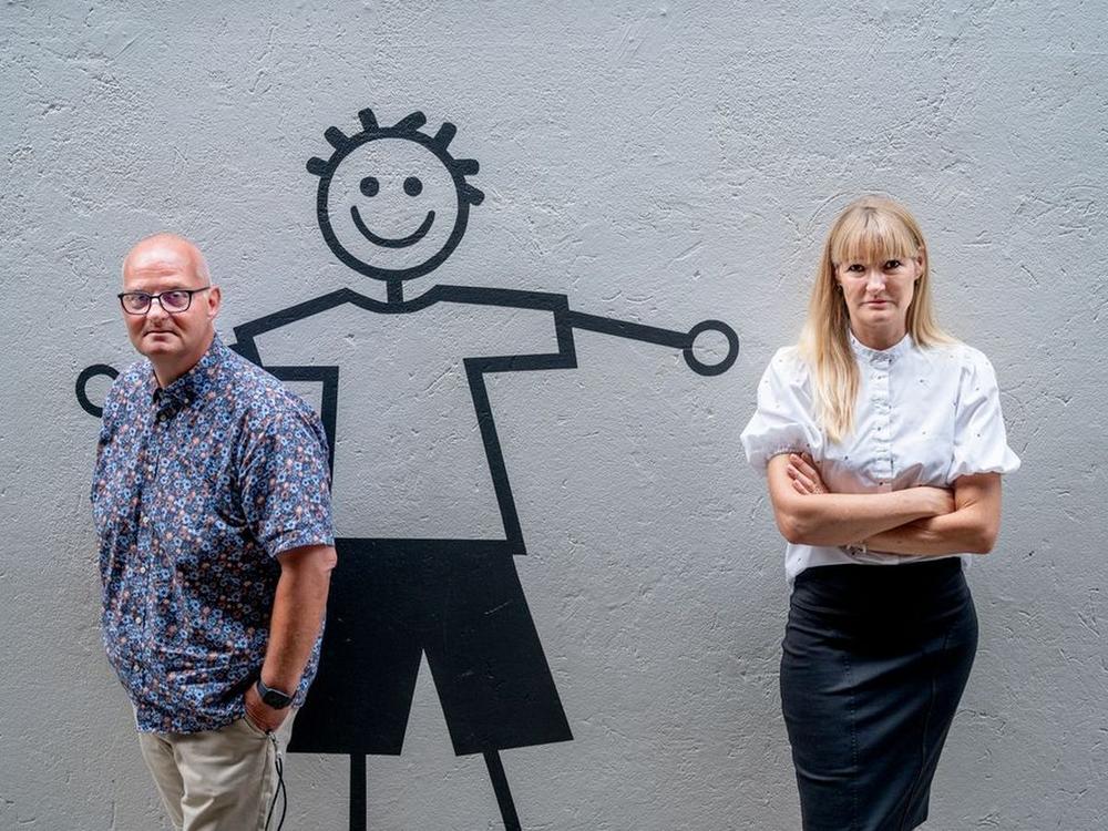 Foto af pædagog Ib Lykke Jørgensen og SFO-leder Charlotte Rieck