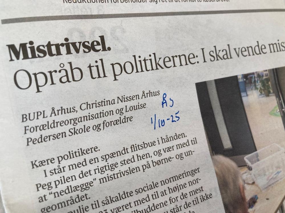 Billede af læserbrev