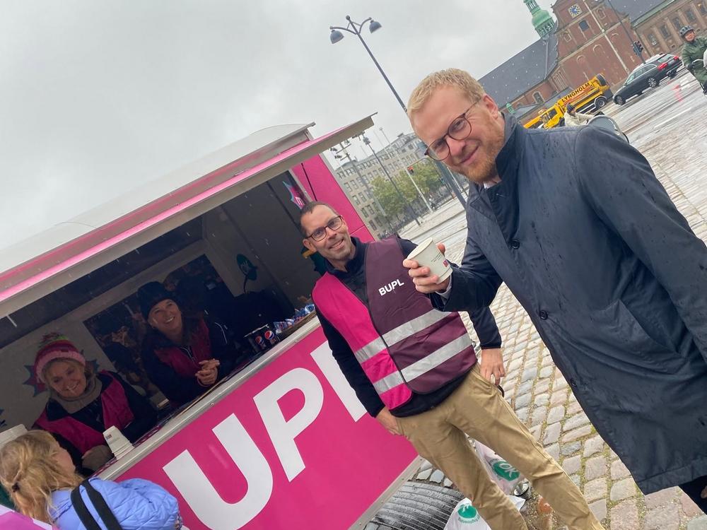 BUPL's kaffevogn forna Christiansborg