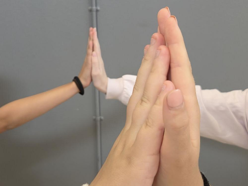 Foto af high five