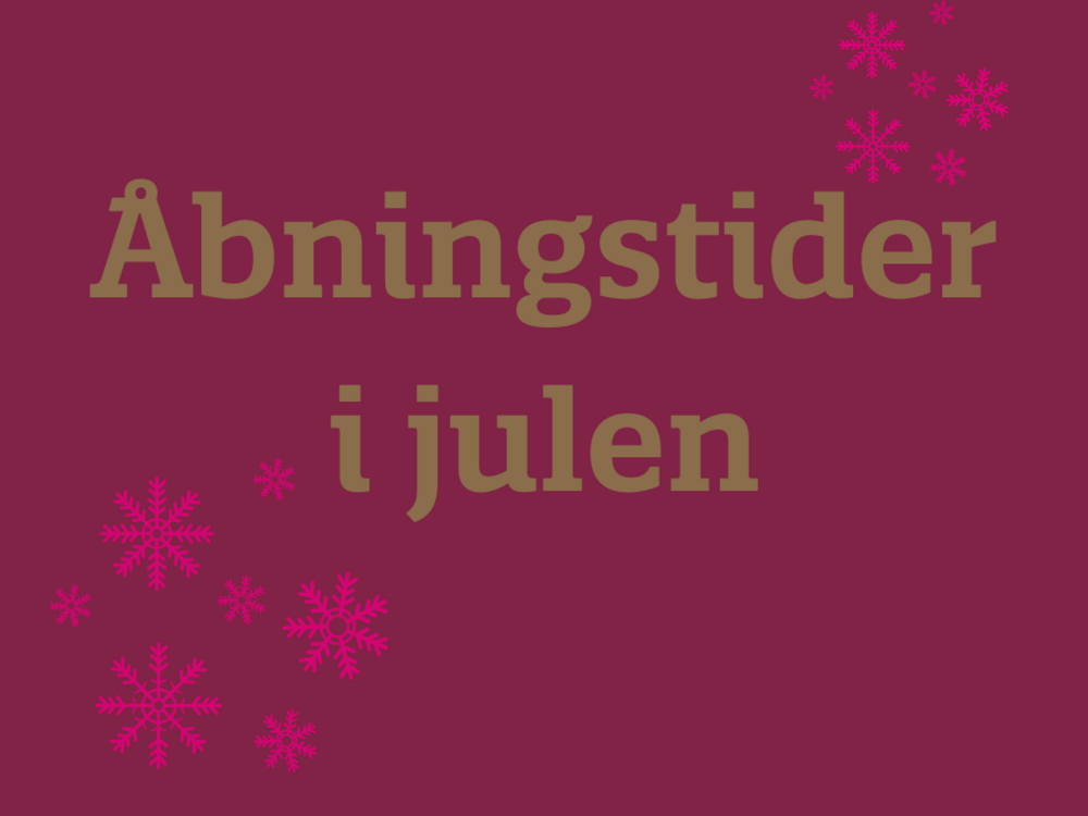 Juleåbningstider