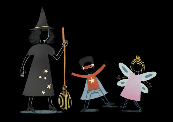 Illustration af fastelavnsudklædning