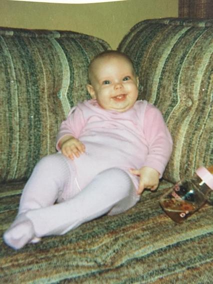 Billede af Pernille Dam Marcussen som baby