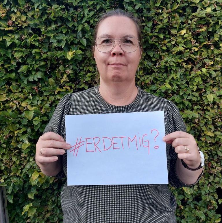Anne-Mette Kruse, trivsels- og SFO-pædagog på Brændgårdskolen i Herning er med i #erdetmig-kampagnen