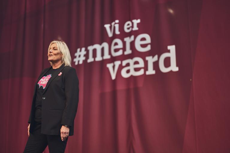 Elisa Rimpler taler ved BUPLs stormøde om pædagogers løn