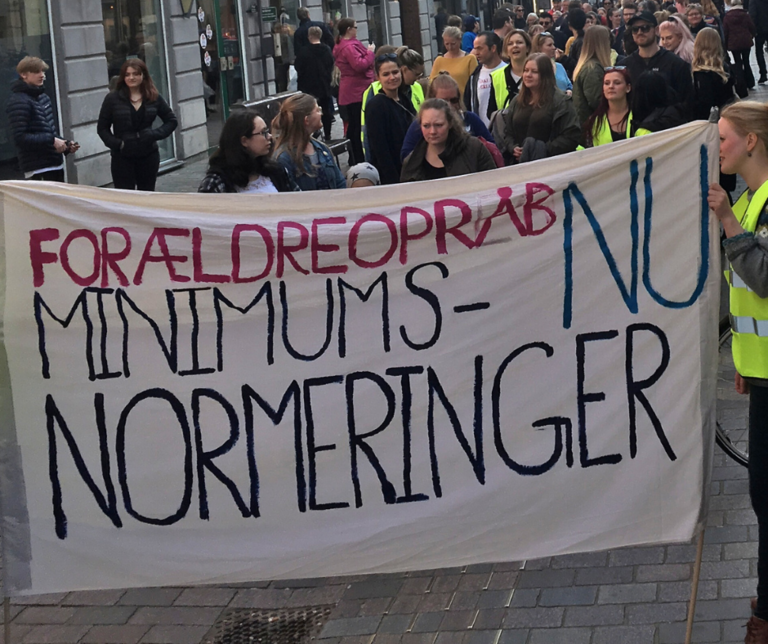 Demonstration for minimumsnormeringer